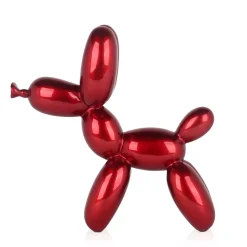 Statues & Sculptures Table Top|Balloon Dogs-Balloon Dog 27cm Red Resin Indoor Sculpture