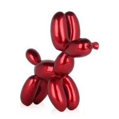 Statues & Sculptures Table Top|Balloon Dogs-Balloon Dog 27cm Red Resin Indoor Sculpture