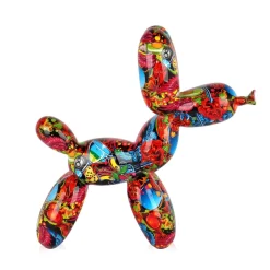 Statues & Sculptures Table Top|Balloon Dogs-Balloon Dog 27cm Tattoo Art Resin Indoor Sculpture