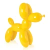 Statues & Sculptures Table Top|Floor Standing-Balloon Dog 46cm Yellow Resin Indoor Sculpture