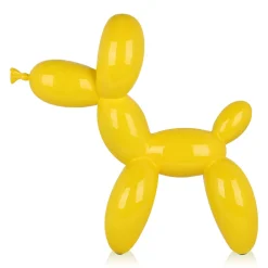 Statues & Sculptures Floor Standing|Balloon Dogs-Balloon Dog 62cm Yellow Resin Indoor Sculpture