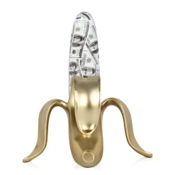 Statues & Sculptures Table Top|Contemporary-Banana Burst 35cm Gold Resin Indoor Sculpture