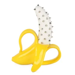 Statues & Sculptures Table Top|Contemporary-Banana Burst 35cm Yellow Stud Resin Indoor Sculpture