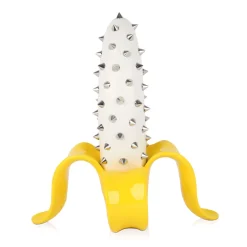 Statues & Sculptures Table Top|Contemporary-Banana Burst 35cm Yellow Stud Resin Indoor Sculpture