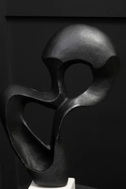 Statues & Sculptures Table Top|Abstract-Black Mirage 52cm Metal Indoor Sculpture