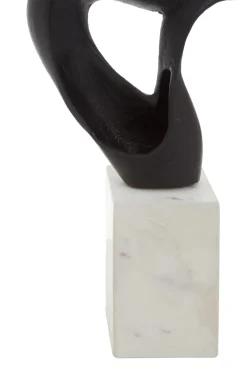 Statues & Sculptures Table Top|Abstract-Black Mirage 52cm Metal Indoor Sculpture