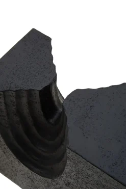 Statues & Sculptures Table Top|Abstract-Block Symphony 18cm Black Resin Indoor Sculptures