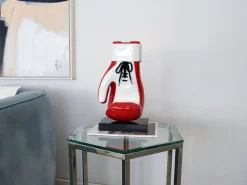 Statues & Sculptures Table Top|Contemporary-Boxing Hero 37cm Red Resin Indoor Sculpture
