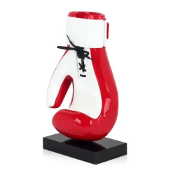 Statues & Sculptures Table Top|Contemporary-Boxing Hero 37cm Red Resin Indoor Sculpture