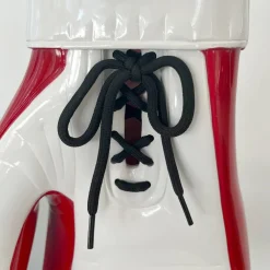 Statues & Sculptures Table Top|Contemporary-Boxing Hero 37cm Red Resin Indoor Sculpture