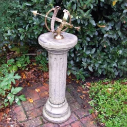 Statues & Sculptures Armillary Sundials-Brighton Armillary 105cm Stone Garden Sundial