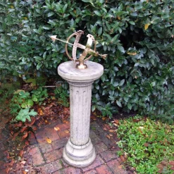Statues & Sculptures Armillary Sundials-Brighton Armillary 105cm Stone Garden Sundial