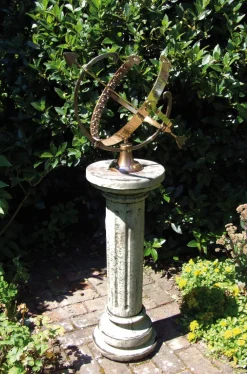 Statues & Sculptures Armillary Sundials-Brighton Armillary 125cm Stone Garden Sundial