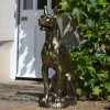Statues & Sculptures Dogs-Bronson Great Dane Dog Bronze Metal Garden Statue