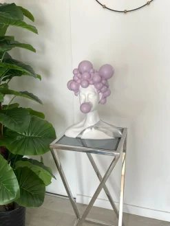 Statues & Sculptures Figurative|Table Top-Bubble Bliss 47cm Lilac Resin Indoor Sculpture