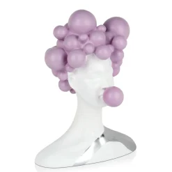 Statues & Sculptures Figurative|Table Top-Bubble Bliss 47cm Lilac Resin Indoor Sculpture