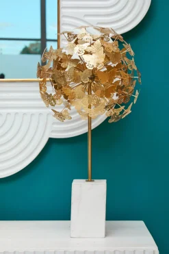 Statues & Sculptures Table Top|Abstract-Butterfly Mirage 64cm Gold Metal Indoor Sculpture