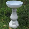 Statues & Sculptures Bird Baths-Buttermere Granite Resin Modern Garden Bird Bath