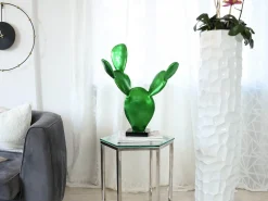 Statues & Sculptures Table Top|Contemporary-Cactus Bloom 61cm Green Resin Indoor Sculpture