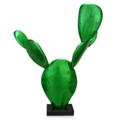 Statues & Sculptures Table Top|Contemporary-Cactus Bloom 61cm Green Resin Indoor Sculpture