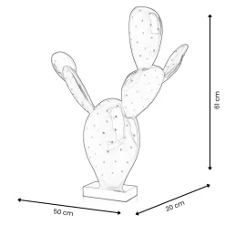 Statues & Sculptures Table Top|Contemporary-Cactus Bloom 61cm Green Resin Indoor Sculpture