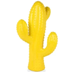 Statues & Sculptures Floor Standing|Contemporary-Cactus Essence 68cm Yellow Resin Indoor Sculpture