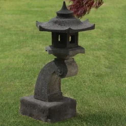 Statues & Sculptures Pagodas-Cantilever Japanese Pagoda Stone Garden Ornament