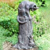 Statues & Sculptures Cats-Cat & Mouse Bronze Resin Garden Ornament