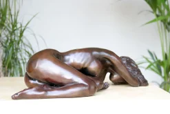 Statues & Sculptures Figurative|Table Top-Caterina I Figurine Bronze Indoor Sculpture
