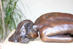 Statues & Sculptures Figurative|Table Top-Caterina I Figurine Bronze Indoor Sculpture