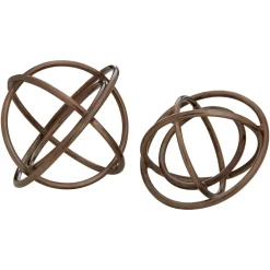 Statues & Sculptures Table Top|Abstract-Celestium Orbs 40cm Metal Indoor Sculptures