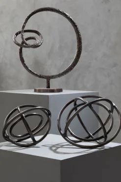 Statues & Sculptures Table Top|Abstract-Celestium Orbs 40cm Metal Indoor Sculptures