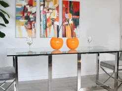 Statues & Sculptures Table Top|Floor Standing-Cherry Fusion 55cm Orange Resin Indoor Sculpture