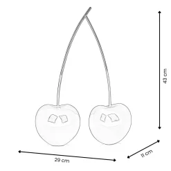 Statues & Sculptures Table Top|Contemporary-Cherry Fusion 43cm Red Resin Indoor Sculpture