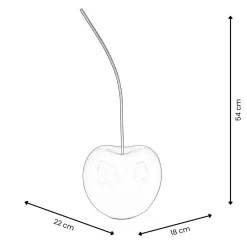 Statues & Sculptures Table Top|Contemporary-Cherry Pop 54cm Black Resin Indoor Sculpture