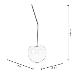 Statues & Sculptures Table Top|Contemporary-Cherry Pop 44cm Black Resin Indoor Sculpture