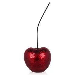 Statues & Sculptures Table Top|Contemporary-Cherry Pop 68cm Red Resin Indoor Sculpture