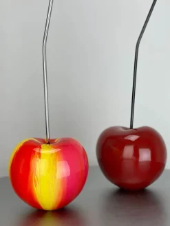 Statues & Sculptures Table Top|Contemporary-Cherry Pop 44cm Red Resin Indoor Sculpture
