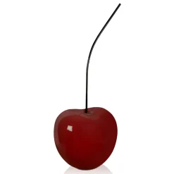 Statues & Sculptures Table Top|Contemporary-Cherry Pop 66cm Red Resin Indoor Sculpture