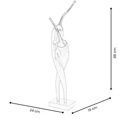 Statues & Sculptures Floor Standing|Contemporary-Chilli Fusion 88cm Red Resin Indoor Sculpture