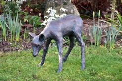 Statues & Sculptures Stags & Deers-Classic Fawn 41cm Bronze Metal Garden Statue