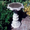 Statues & Sculptures Bird Baths-Classic Ornate Stone Garden Birdbath