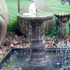 Statues & Sculptures Water Features-Classic Plain Bowl Stone Fountain Water Feature