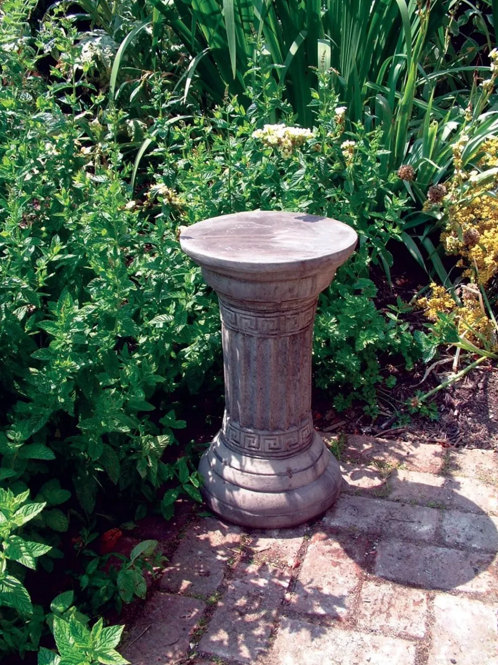 Statues & Sculptures Plinths & Pedestals-Classical Column Stone Garden Pedestal