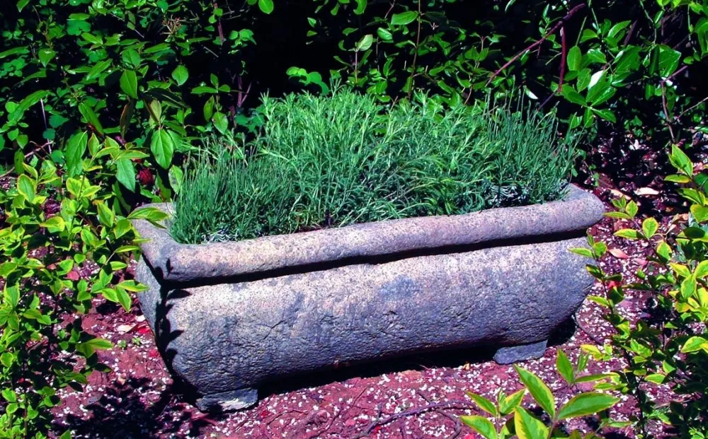 Statues & Sculptures Troughs-Continental Plant Trough 33cm Stone Garden Planter