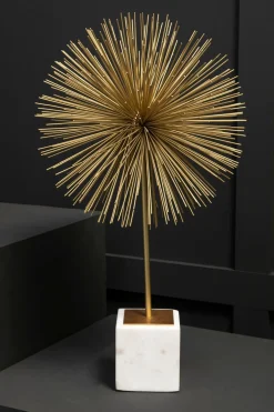 Statues & Sculptures Table Top|Abstract-Cosmic Bliss 64cm Gold Metal Indoor Sculpture