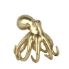 Statues & Sculptures Table Top|Animals-Cosmic Octopus 22cm Gold Resin Indoor Sculpture