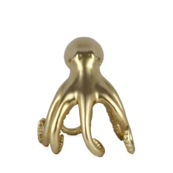 Statues & Sculptures Table Top|Animals-Cosmic Octopus 22cm Gold Resin Indoor Sculpture