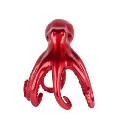 Statues & Sculptures Table Top|Animals-Cosmic Octopus 31cm Red Resin Indoor Sculpture