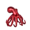 Statues & Sculptures Table Top|Animals-Cosmic Octopus 22cm Red Resin Indoor Sculpture